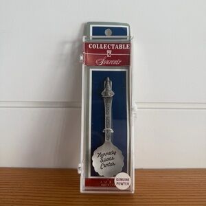 Kennedy Space Center Space Shuttle Genuine Pewter Collectible Souvenir Spoon